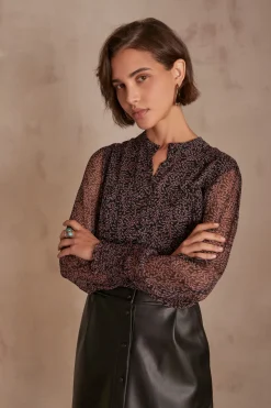 Maison 123 Blouses Et Chemises Imprimées>Blouse BASILIA BORDEAUX