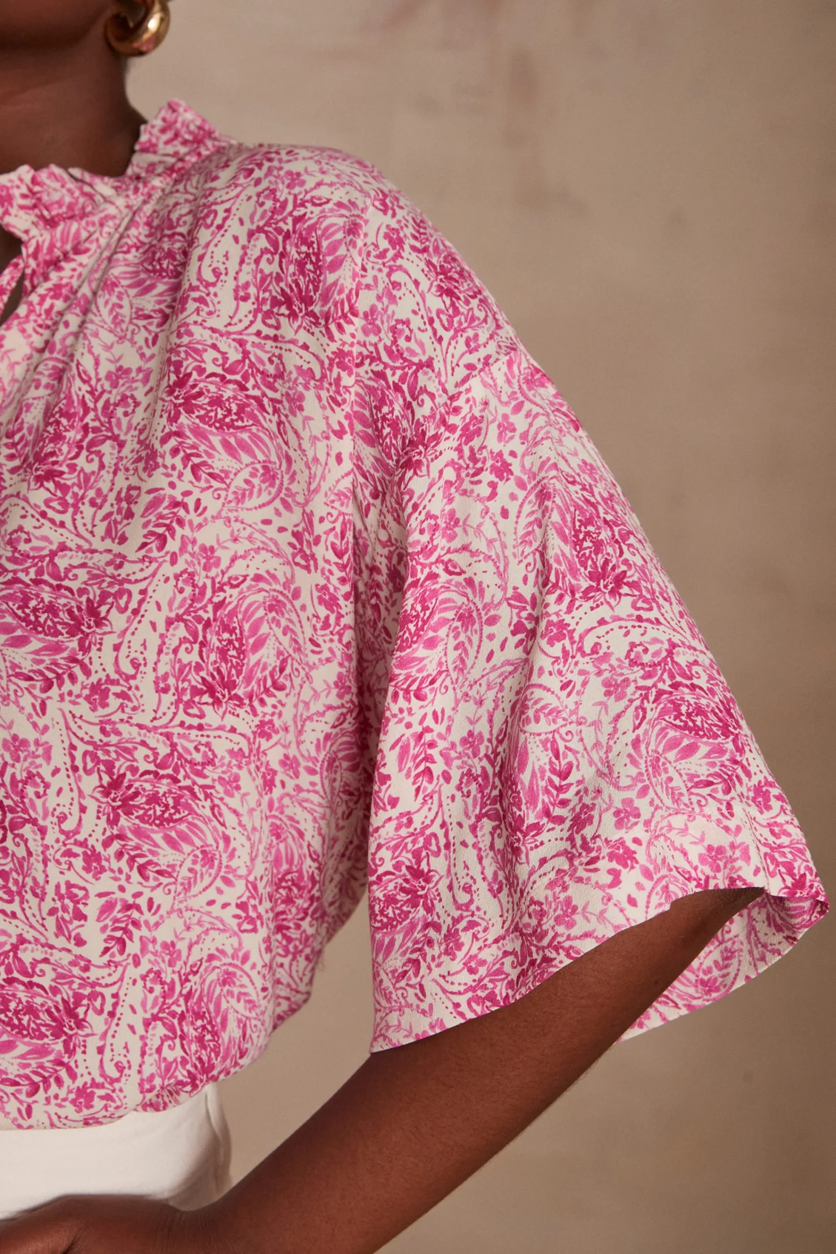 Maison 123 Blouses Et Chemises Imprimées>Blouse BECKY ROSE PALE