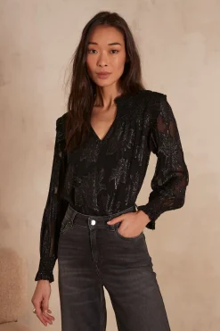 Maison 123 Blouses Et Chemises Noires>Blouse BENIE NOIR