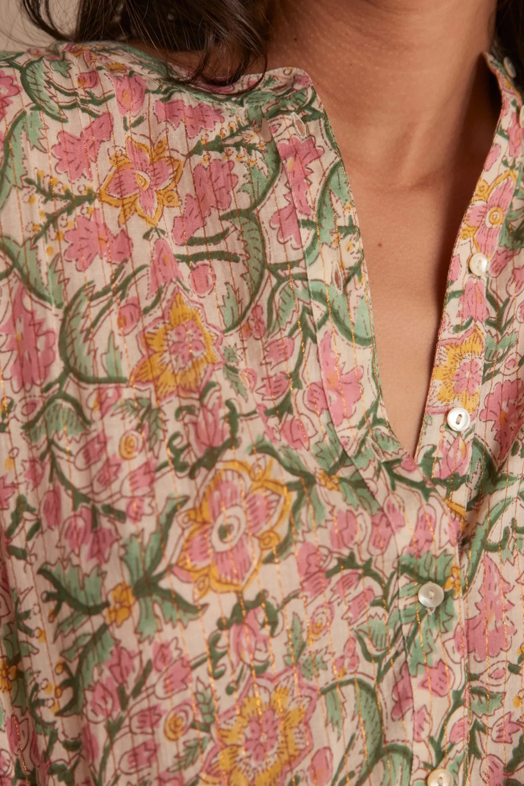 Maison 123 Blouses Et Chemises Imprimées|Blouses Et Chemises En Coton>BLOUSE BLISS PRIMEROSE