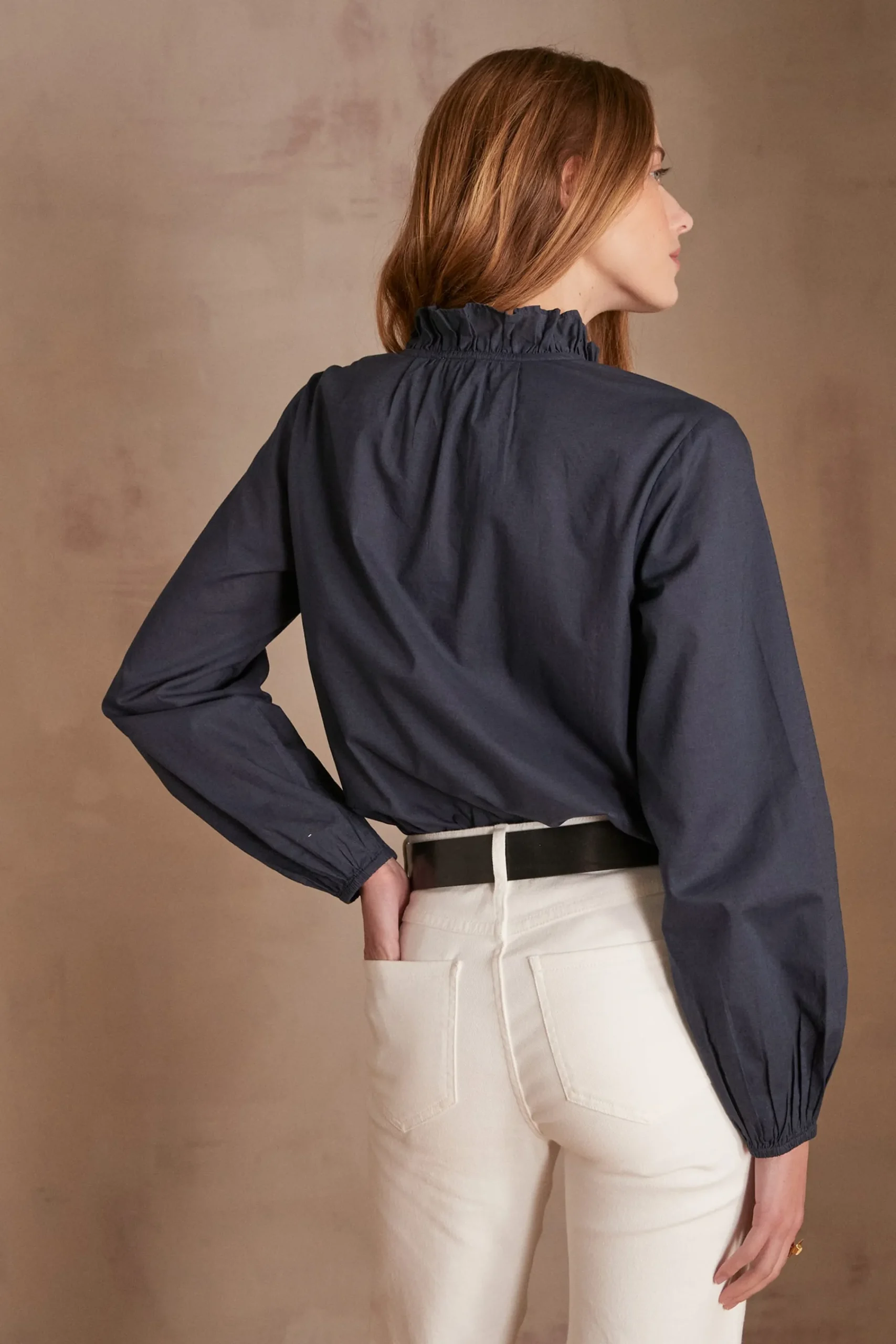 Maison 123 Blouses Et Chemises En Coton>Blouse PAIGE MARINE