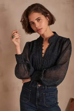 Maison 123 Blouses Et Chemises Imprimées>Blouse PEDRO MARINE