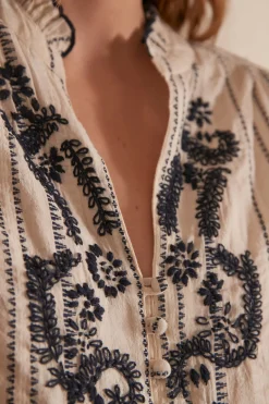 Maison 123 Blouses Et Chemises Blanches|Blouses Et Chemises En Coton>Blouse PERRINE CREME