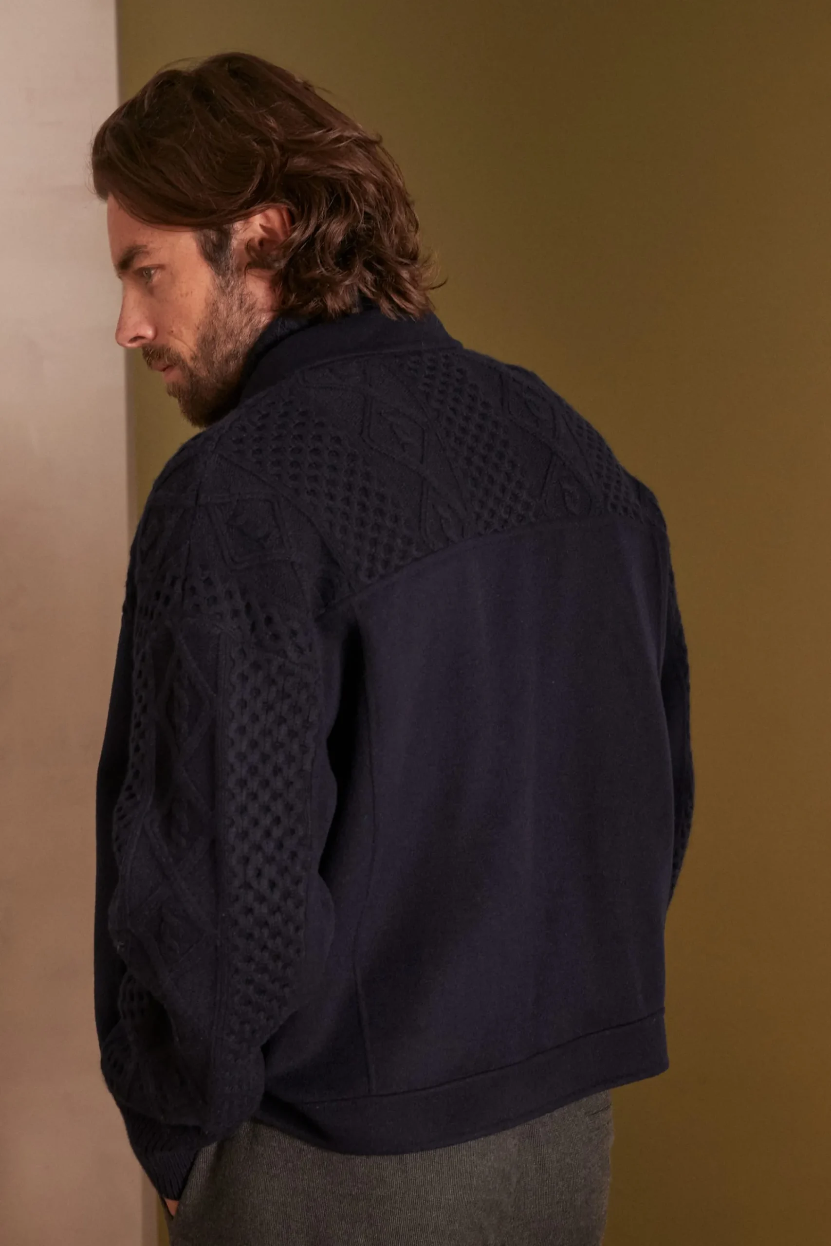 Maison 123 Manteaux Courts|Manteaux En Laine>Blouson unisexe SACHA MARINE
