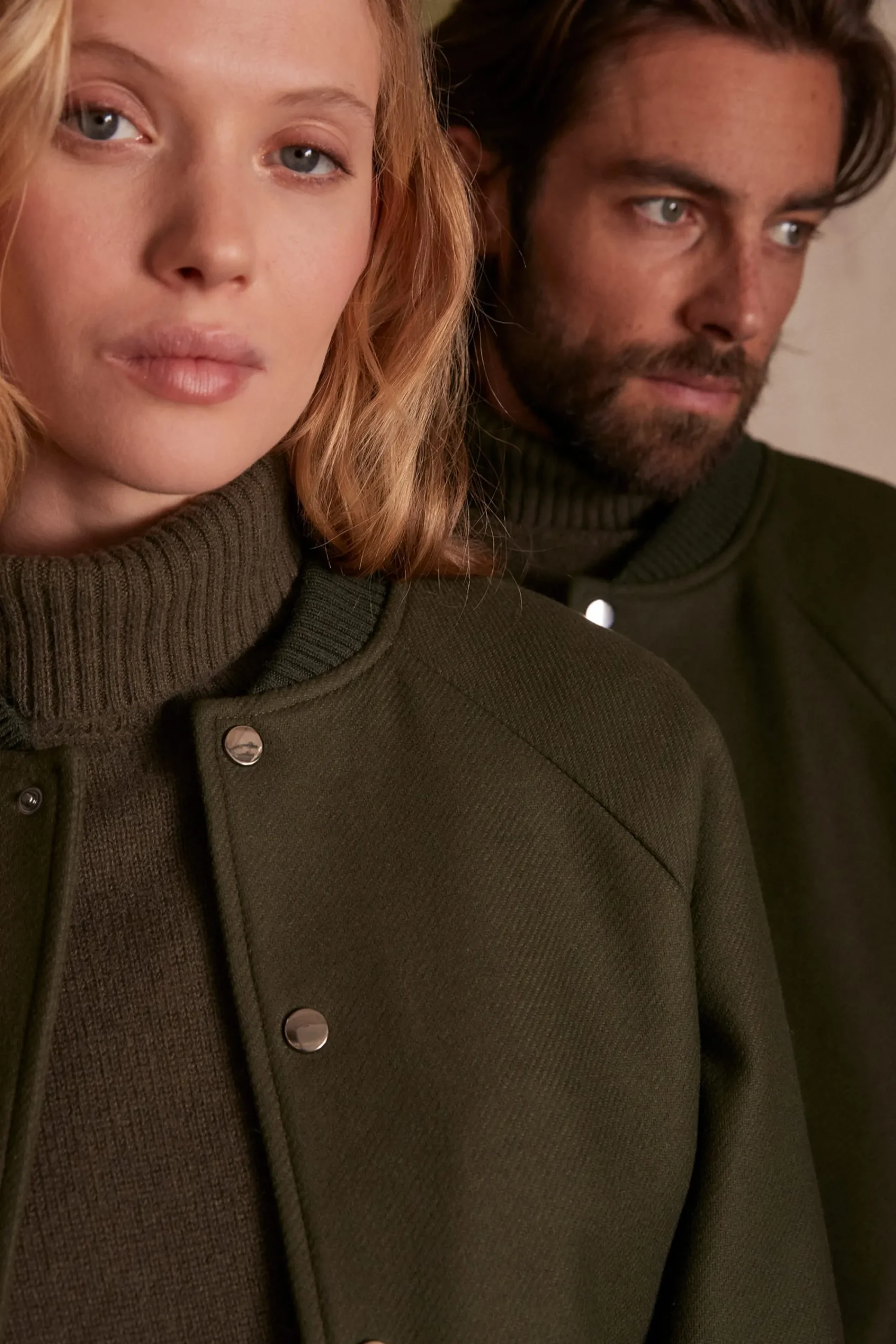 Maison 123 Manteaux Courts|Manteaux En Laine>Bombers unisexe KIM KAKI