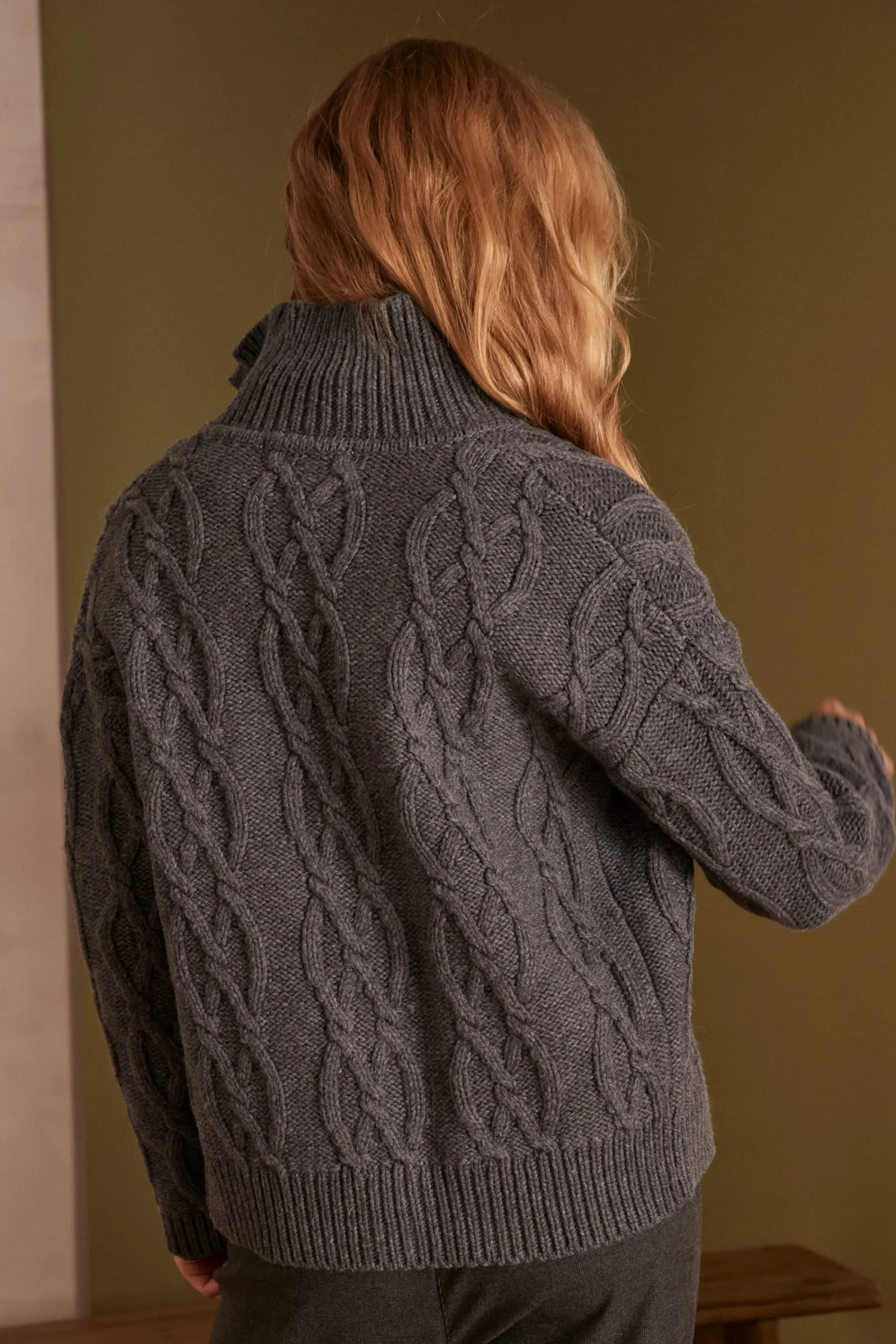 Maison 123 Gilets Courts>Cardigan unisexe RAPHAEL(LE) ANTHRACITE