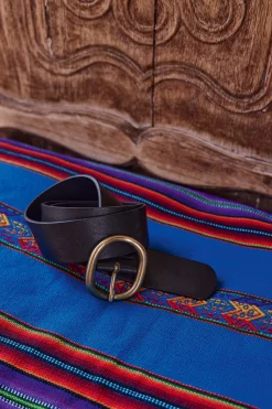 Maison 123 Ceintures>Ceinture en cuir Stella Produit labellisé We Care mettant en avant l'utilisation de matières plus responsables et la valorisation de la production locale NOIR