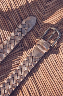 Maison 123 Ceintures>Ceinture tressée VALENTIN OR