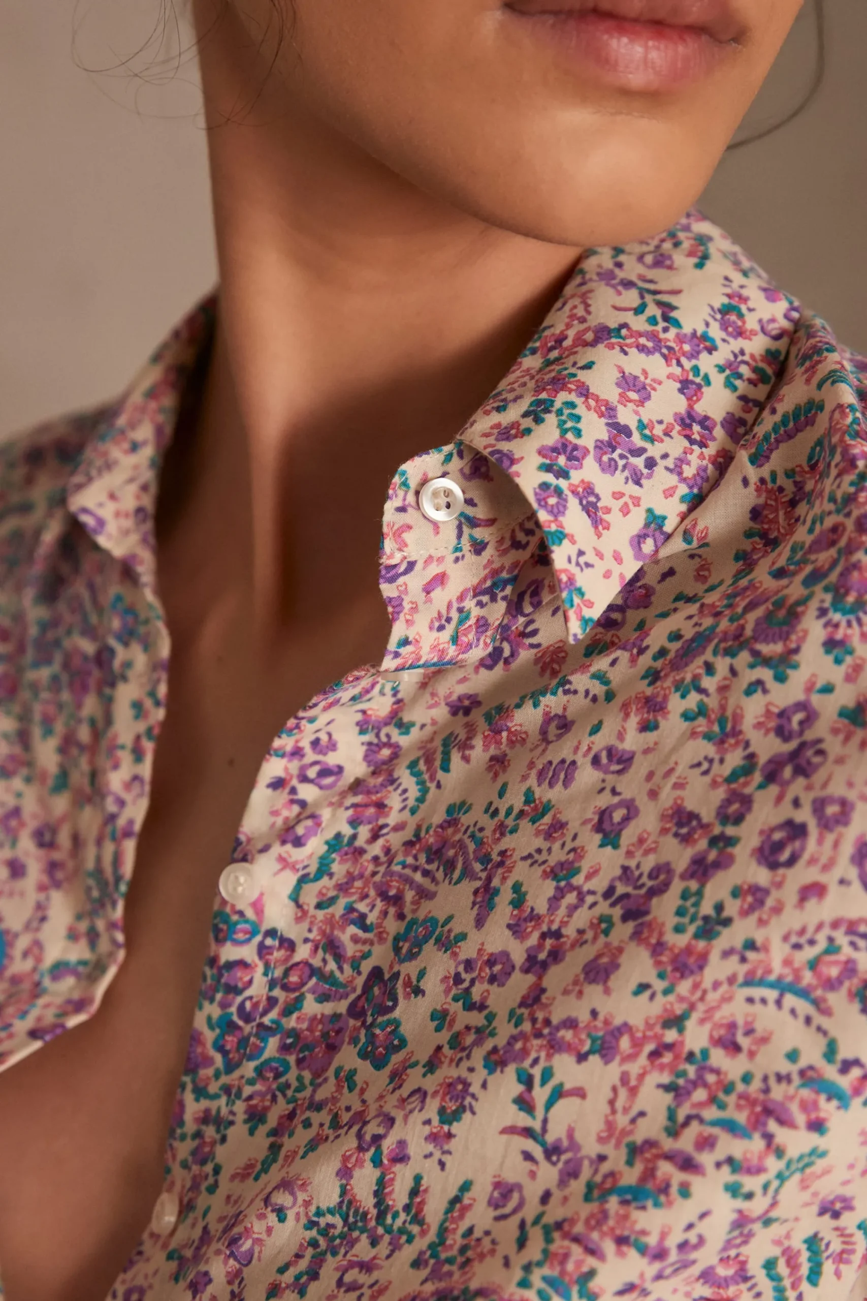 Maison 123 Blouses Et Chemises Imprimées|Blouses Et Chemises Blanches>Chemise COLETTE ECRU