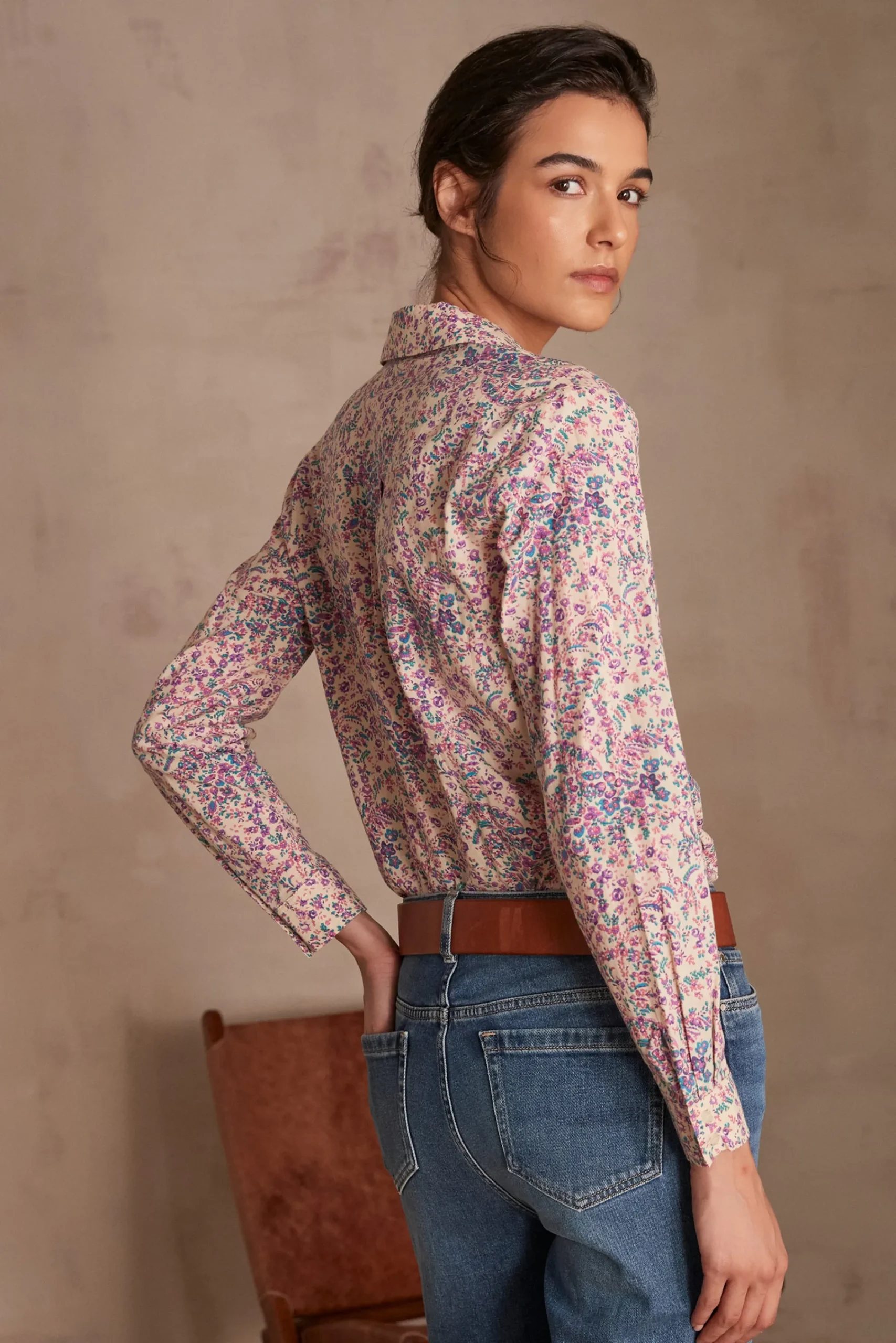 Maison 123 Blouses Et Chemises Imprimées|Blouses Et Chemises Blanches>Chemise COLETTE ECRU
