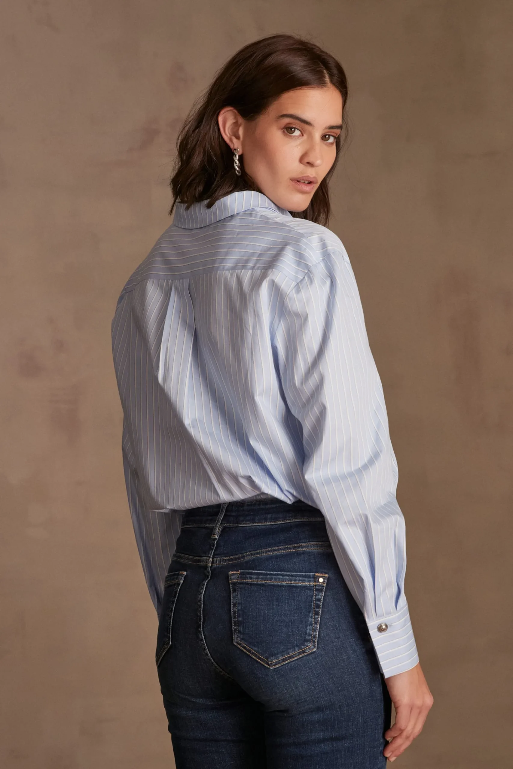 Maison 123 Blouses Et Chemises En Coton>Chemise ESMERALDA BLEU CIEL