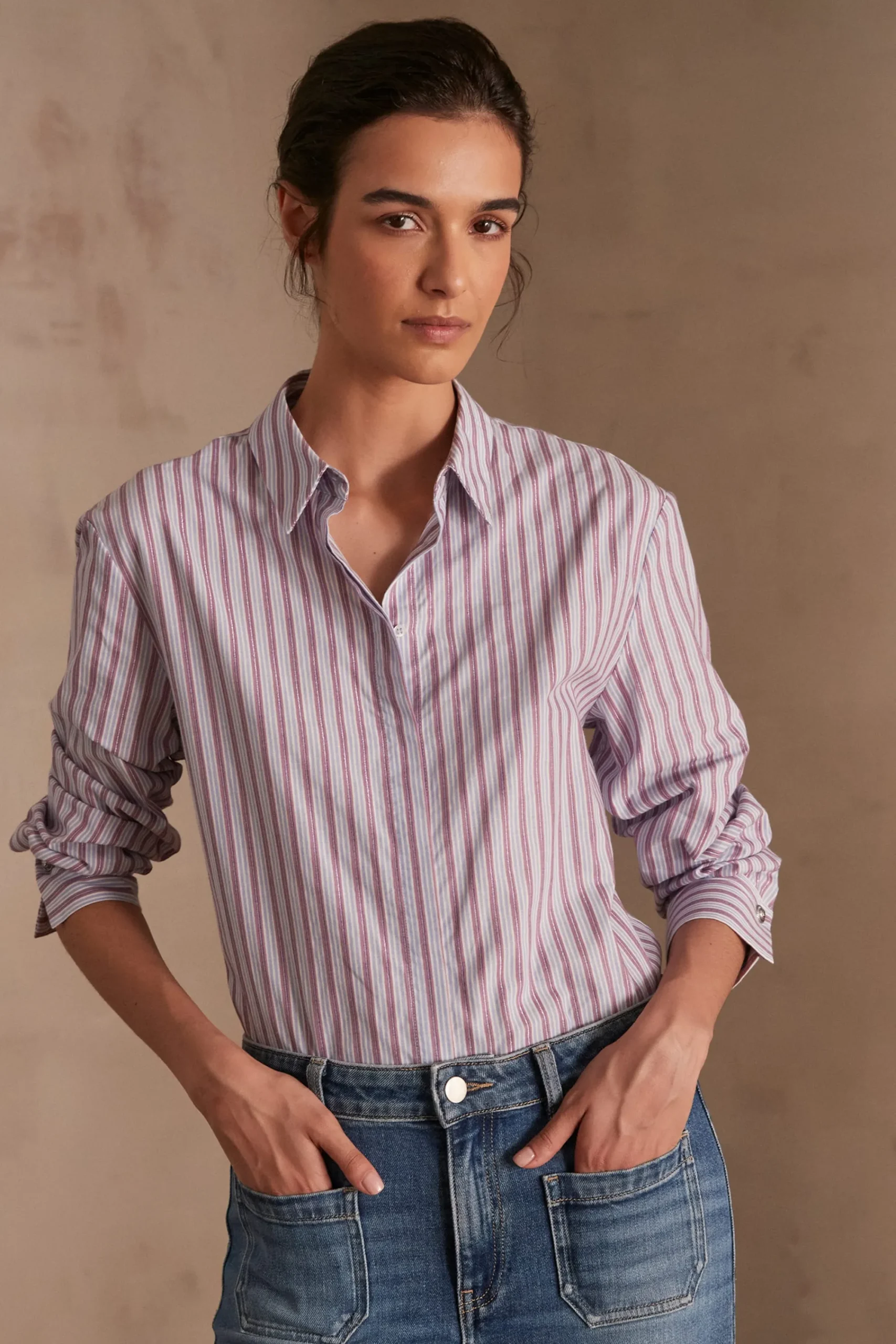 Maison 123 Blouses Et Chemises Imprimées|Blouses Et Chemises En Coton>Chemise ESMERALDA BORDEAUX