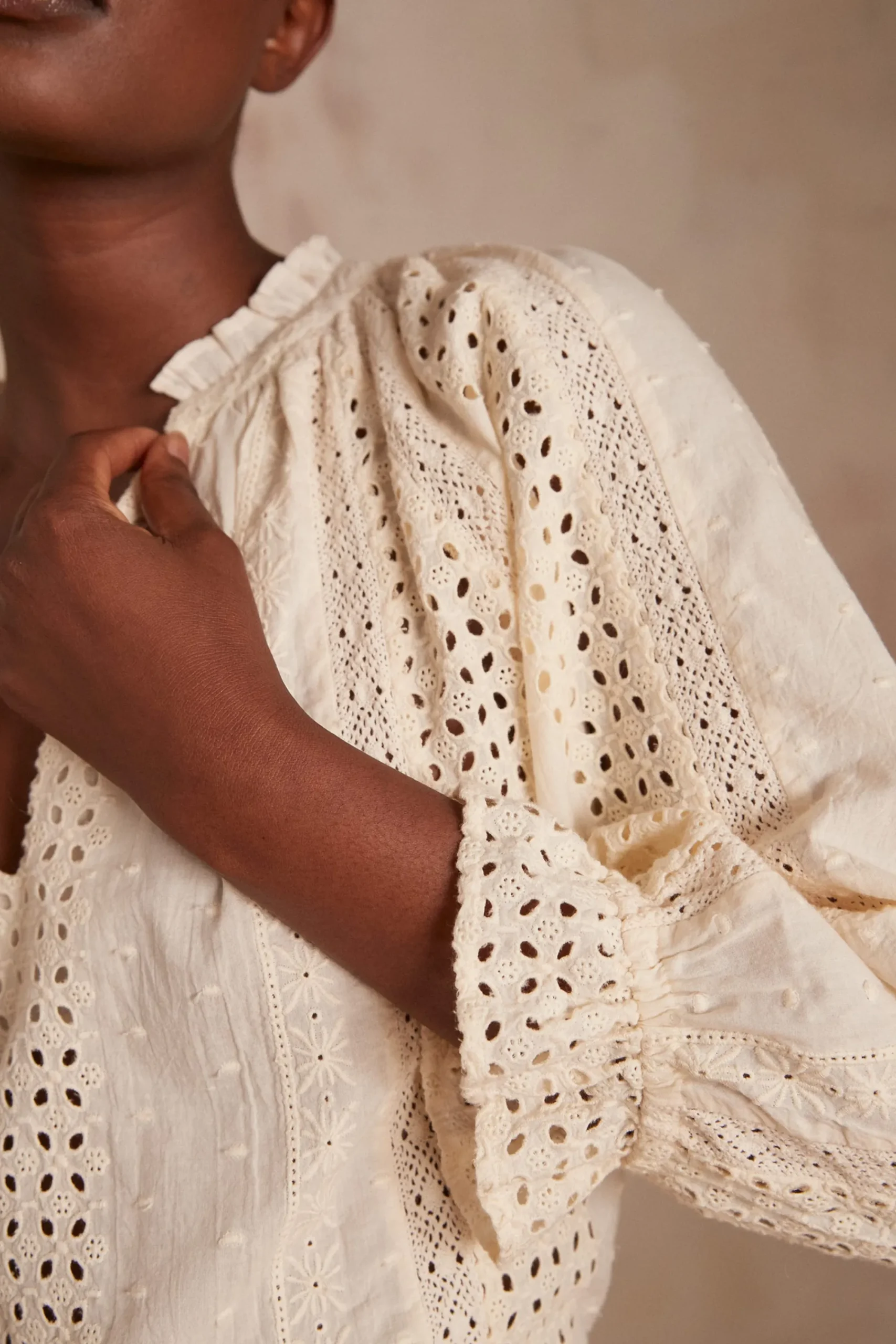 Maison 123 Blouses Et Chemises Blanches|Blouses Et Chemises En Coton>Chemisier BLONDIE CREME