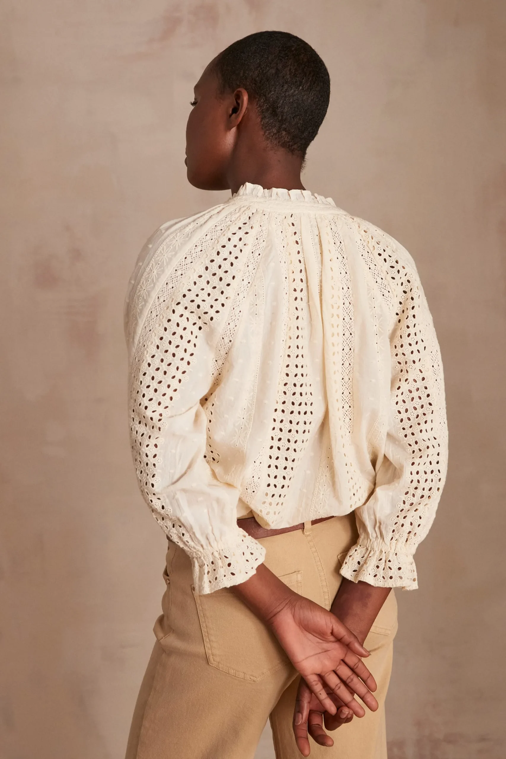 Maison 123 Blouses Et Chemises Blanches|Blouses Et Chemises En Coton>Chemisier BLONDIE CREME