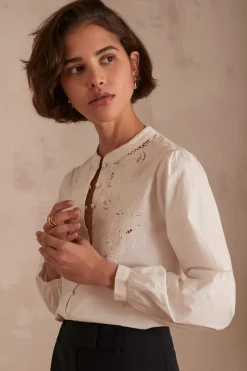 Maison 123 Blouses Et Chemises Blanches|Blouses Et Chemises En Coton>Chemisier PALOMA ECRU