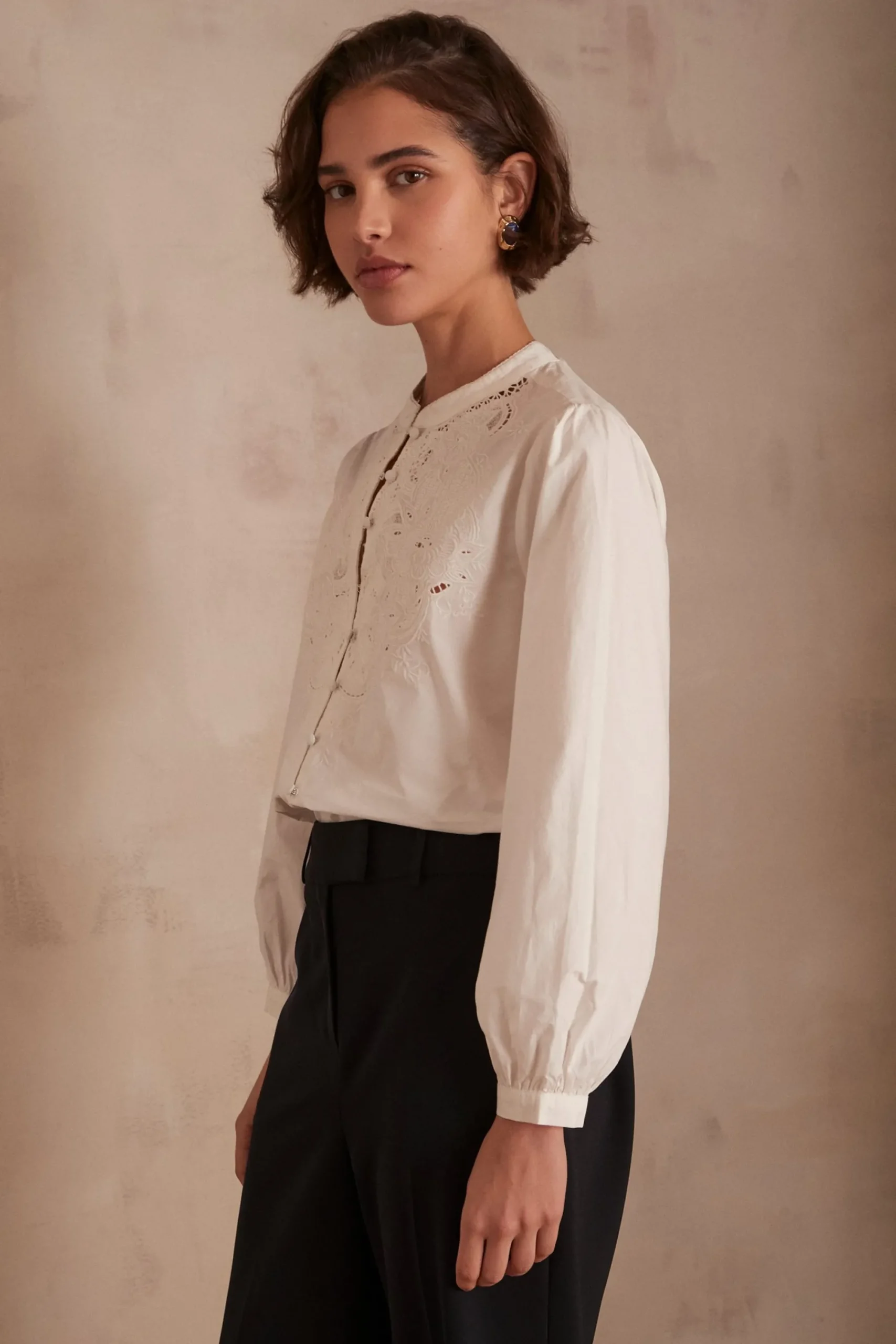 Maison 123 Blouses Et Chemises Blanches|Blouses Et Chemises En Coton>Chemisier PALOMA ECRU