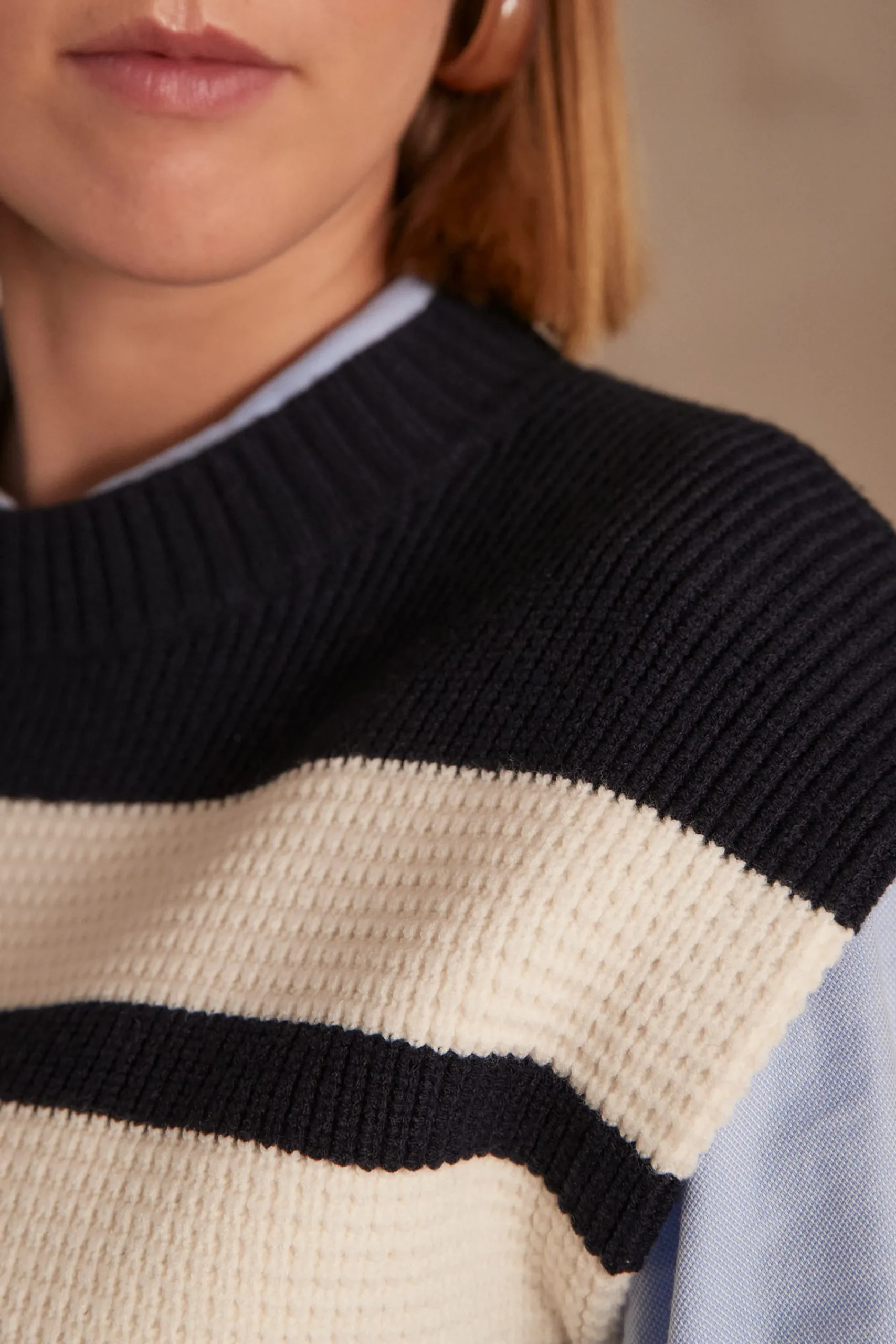 Maison 123 Pulls Sans Manches|Marinières>COREY sleeveless sailboat ECRU