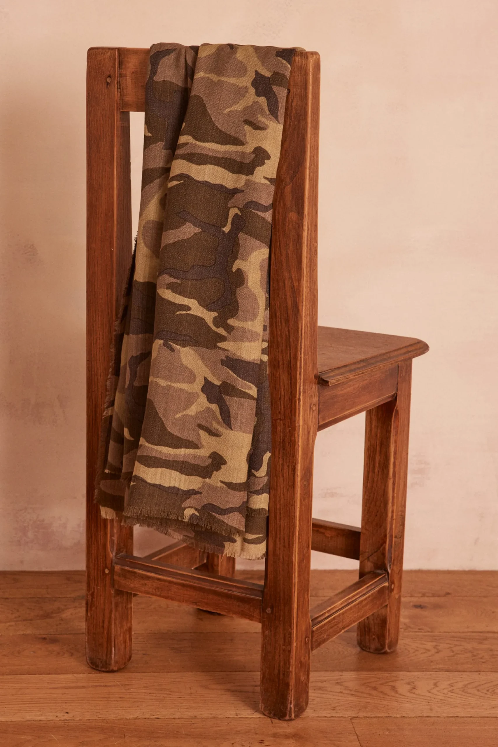 Maison 123 Echarpes|Foulards>Foulard en laine unisexe LEA OLIVE