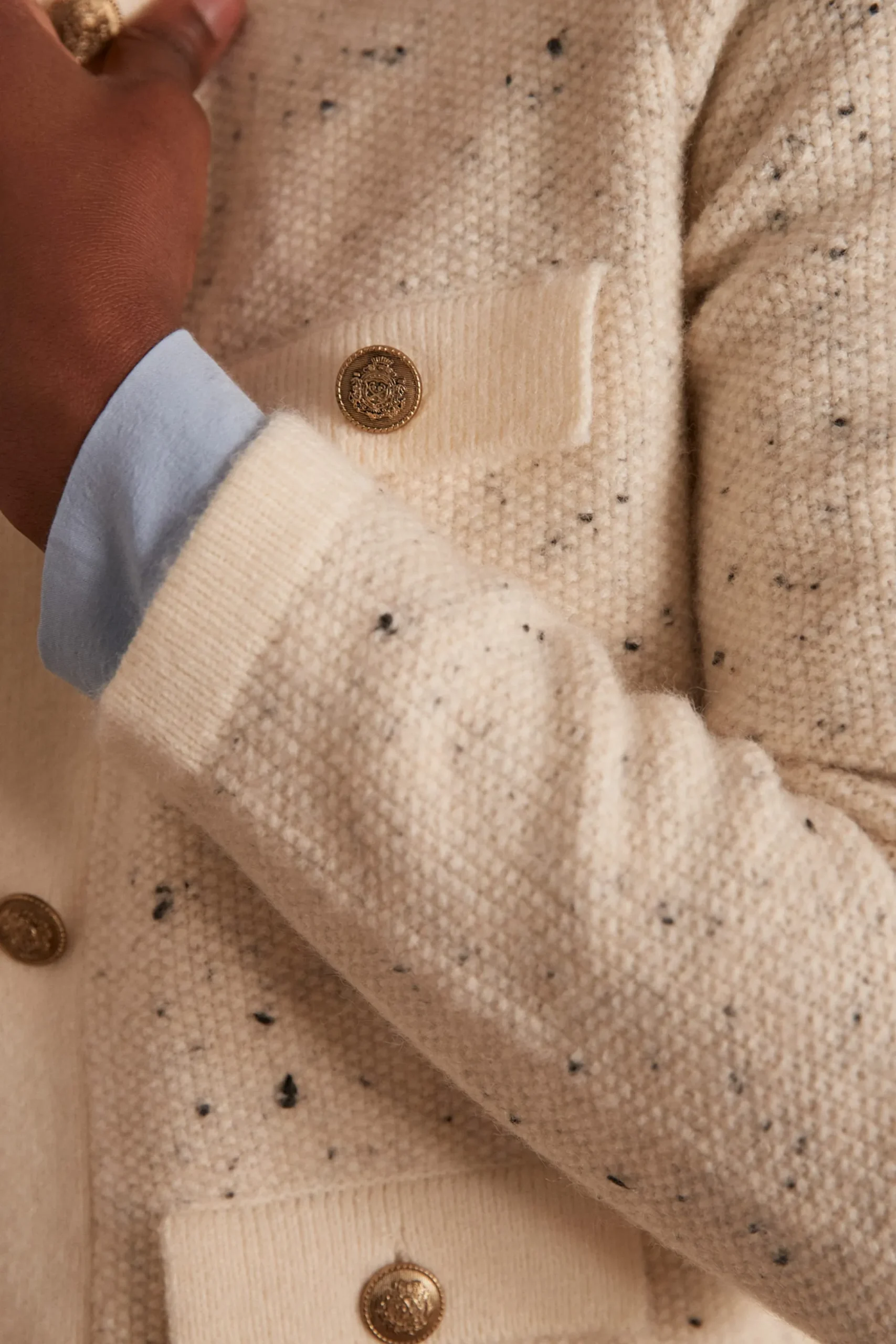 Maison 123 Gilets Courts>Gilet CHARLINE CREME