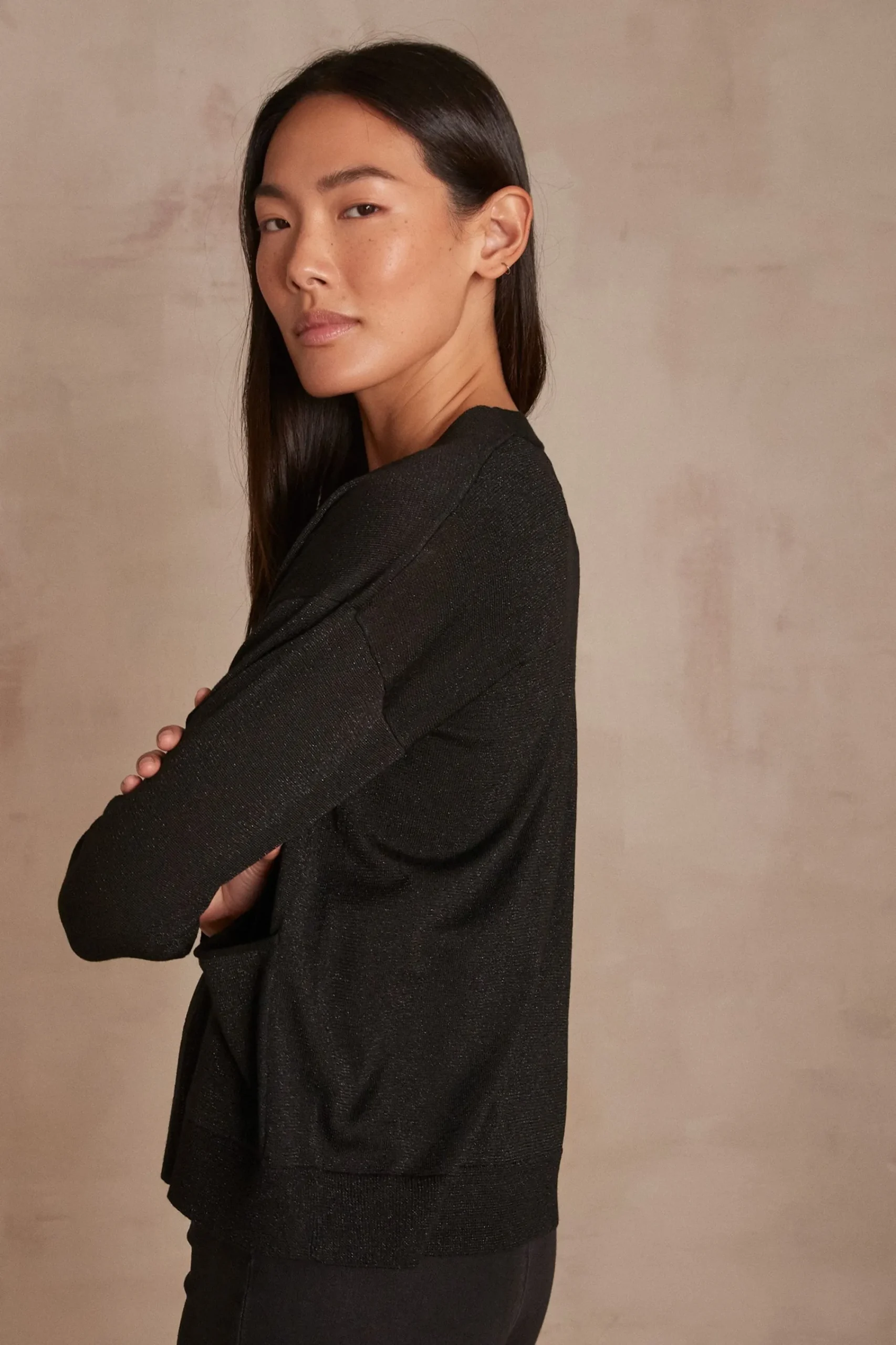 Maison 123 Gilets Courts>Gilet LILOU NOIR