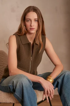 Maison 123 Gilets Courts|Gilets Sans Manches><noscript><img width=
