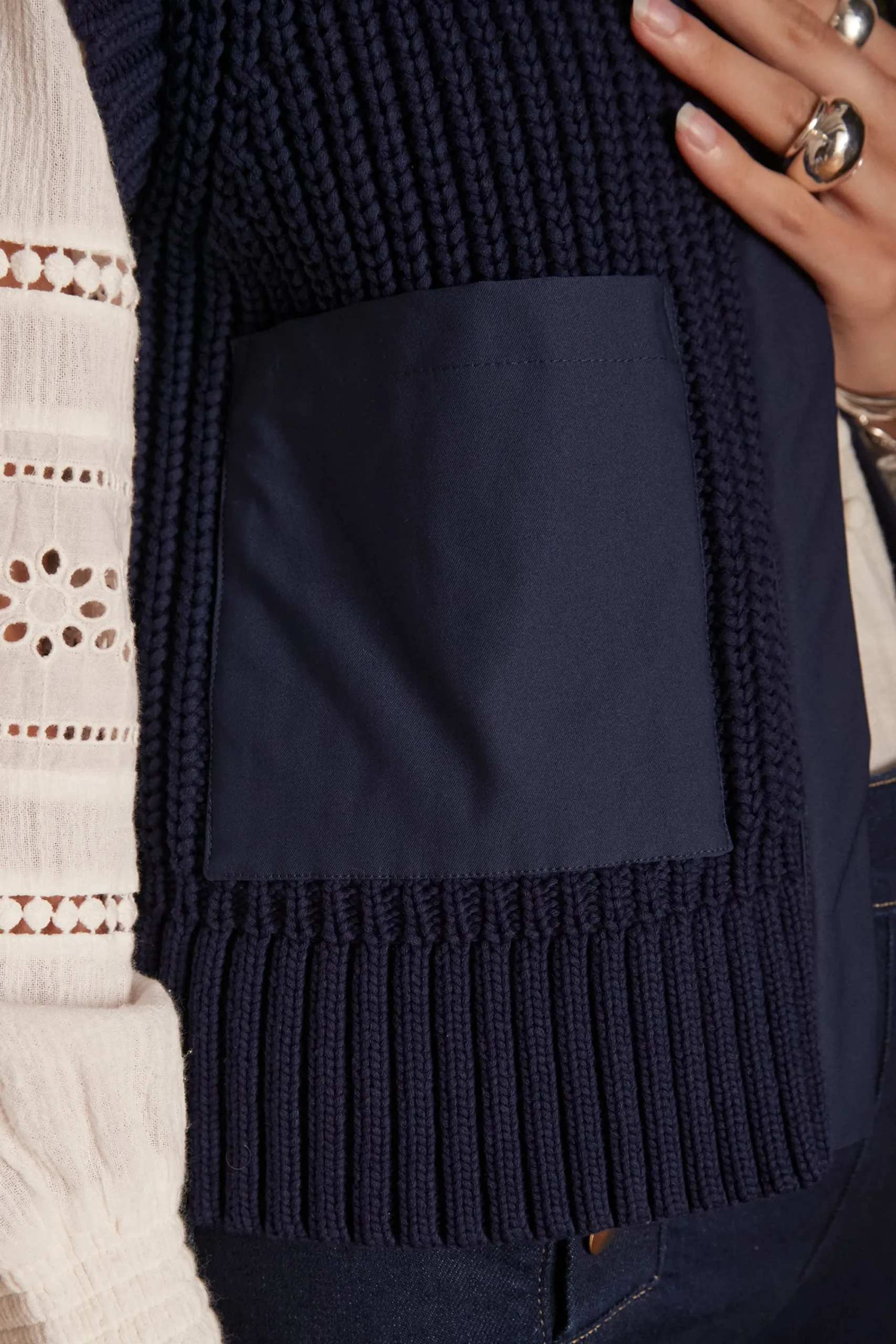 Maison 123 Gilets Courts|Gilets Sans Manches>Gilet sans manches LAURENA MARINE