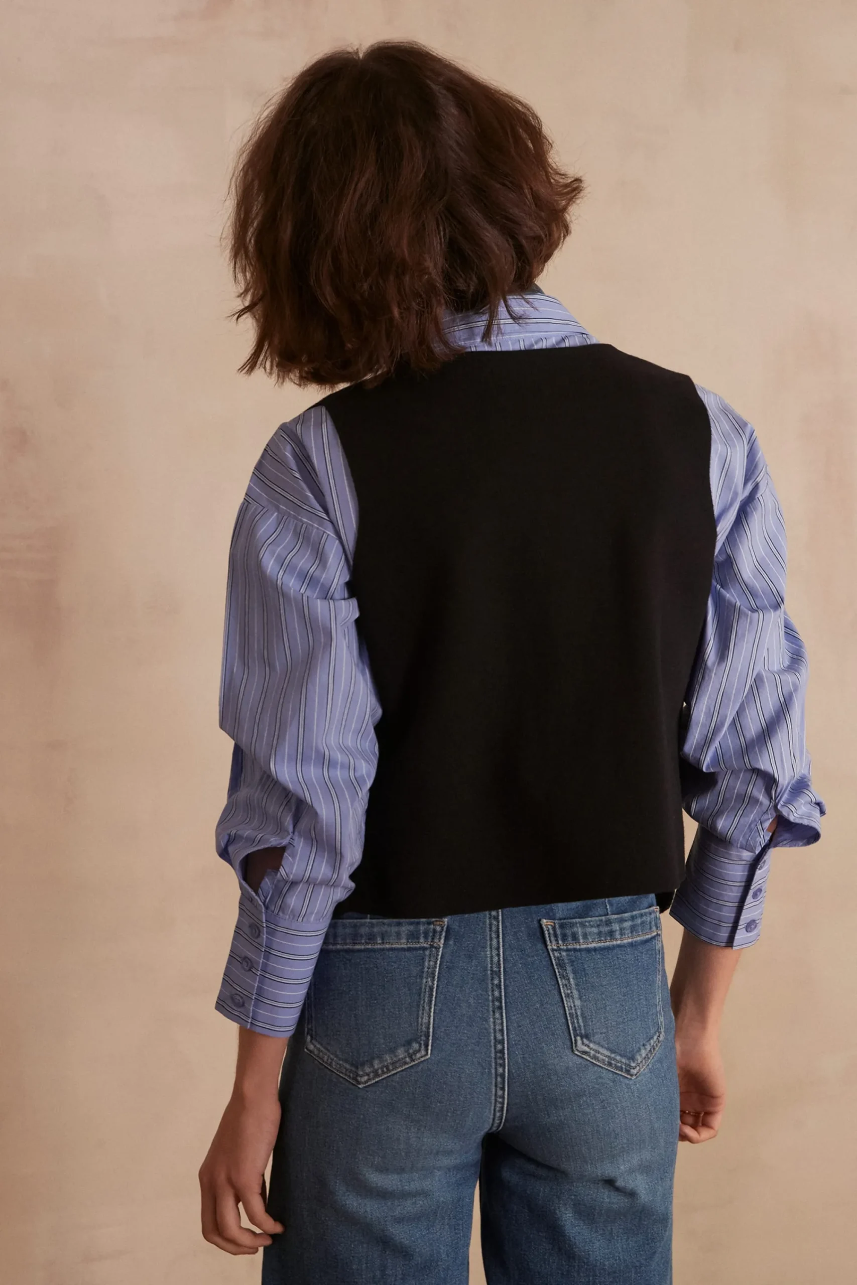 Maison 123 Pulls Sans Manches|Gilets Sans Manches>Gilet sans manches SUZON NOIR