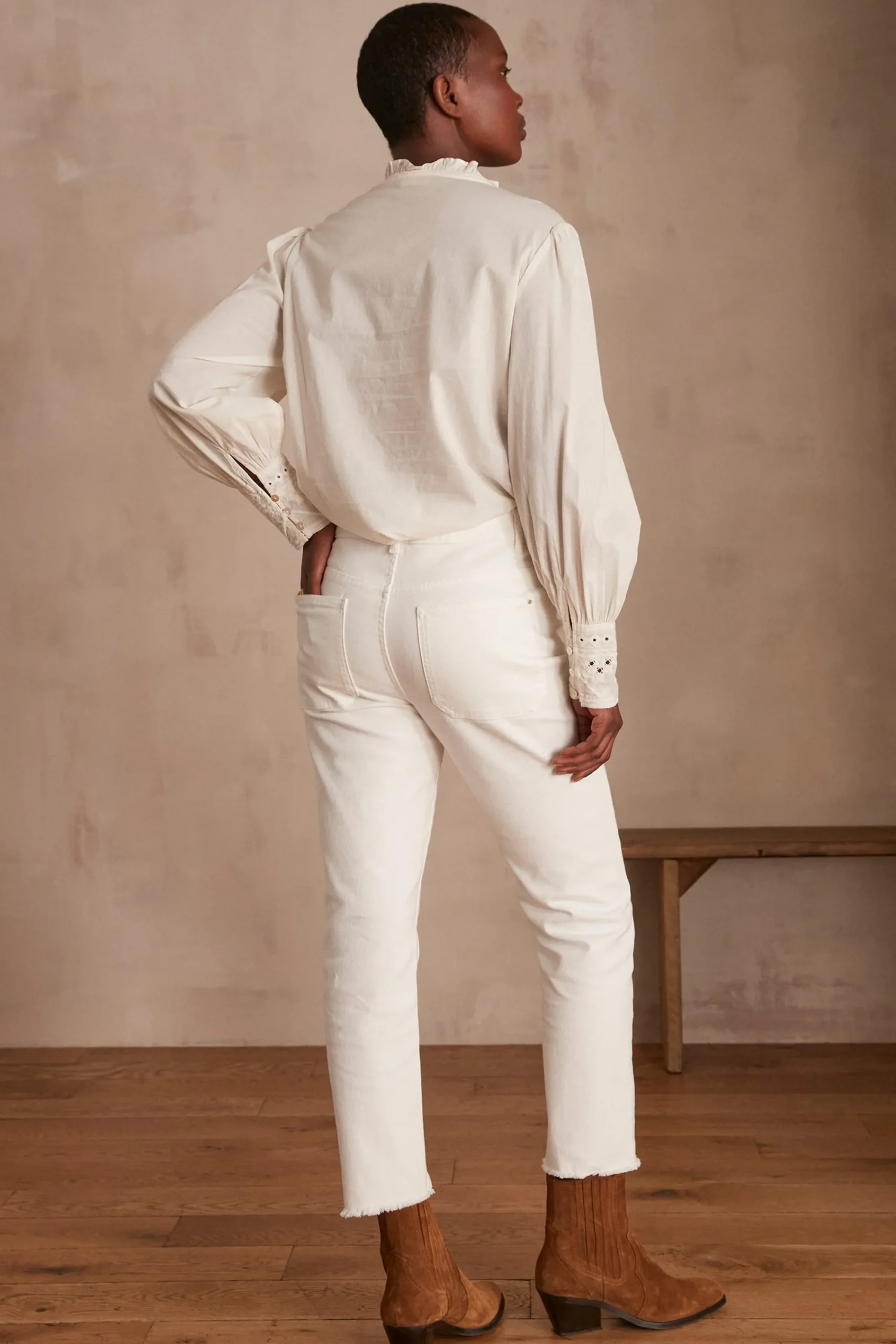 Maison 123 Jeans Droits|Jeans Blancs>Jean PATIENCE BLANC