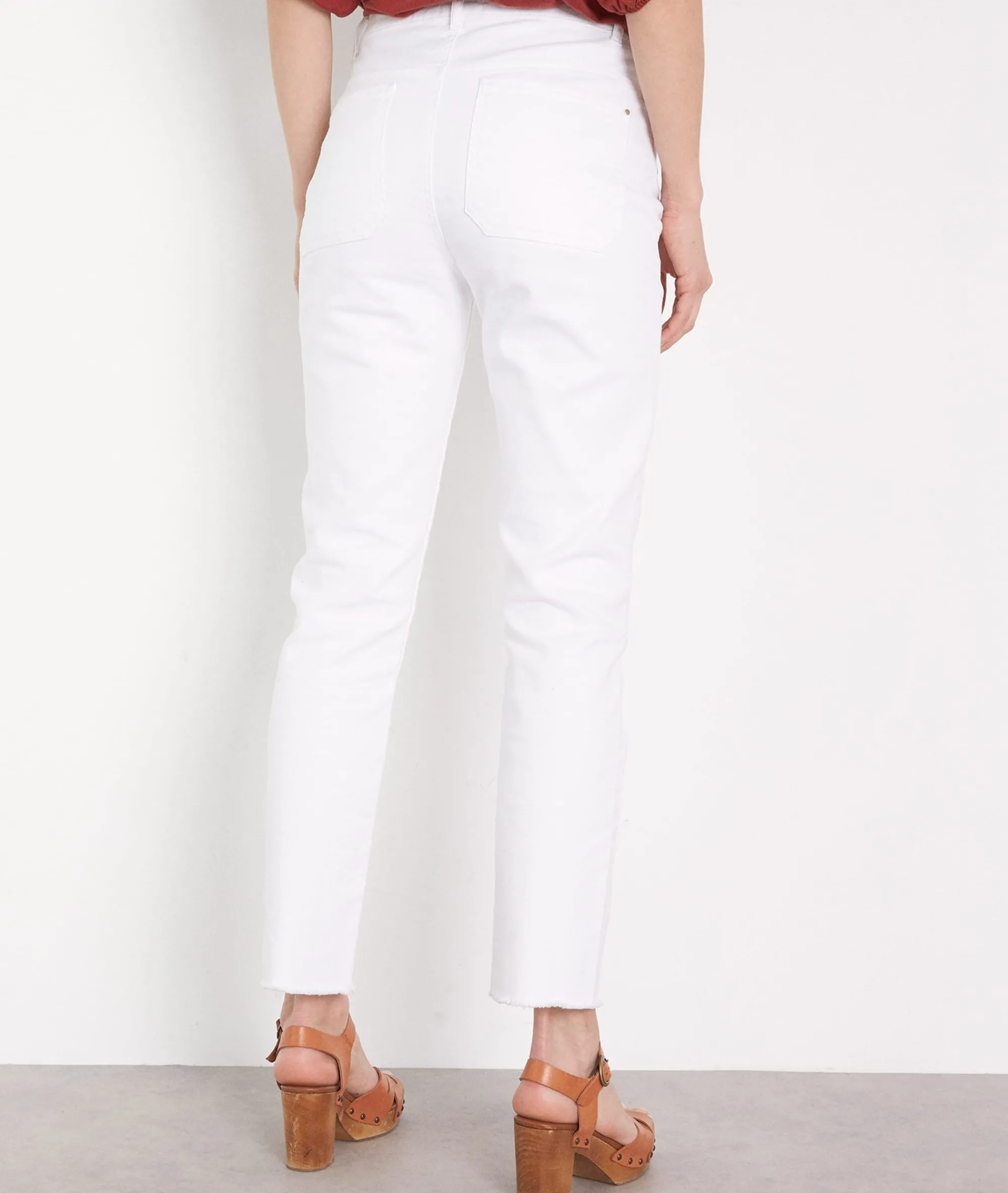Maison 123 Jeans Droits|Jeans Blancs>Jean PATIENCE BLANC