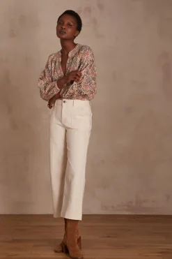 Maison 123 Jeans Larges|Jeans Flare Et Bootcut>Jean droit SELYNA CREME