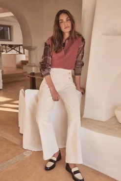 Maison 123 Jeans Taille Haute|Jeans Larges>Jean large OXAN CREME