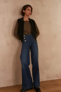 Maison 123 Jeans We Care|Jeans Taille Haute><noscript><img width=