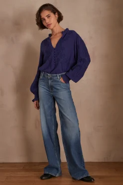 Maison 123 Jeans Larges|Jeans Flare Et Bootcut>Jean large SANDY DELAVE CLAIR