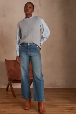 Maison 123 Jeans Larges|Jeans Flare Et Bootcut>Jean MOSS INDIGO FONCE
