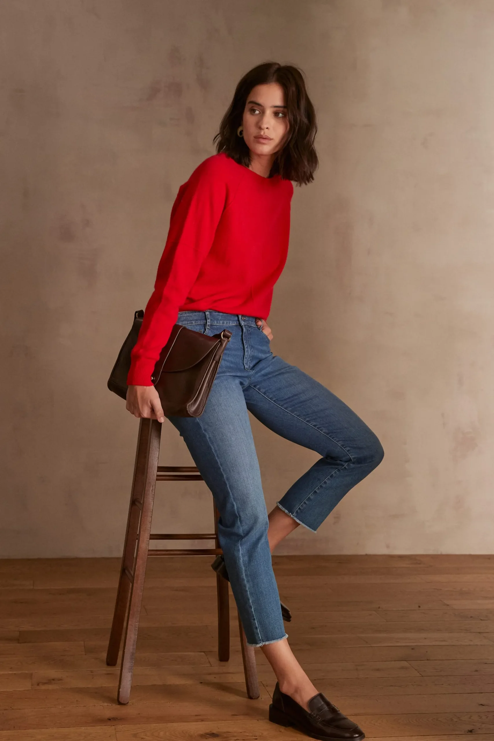 Maison 123 Jeans Droits|Les Morphologies En H>Jean PATIENCE CROPPED INDIGO FONCE