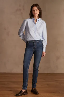 Maison 123 Jeans We Care|Les Morphologies En A>Jean SUZY SLIM INDIGO FONCE