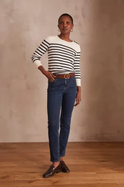 Maison 123 Jeans We Care|Les Morphologies En A>Jean SUZY SLIM INDIGO FONCE