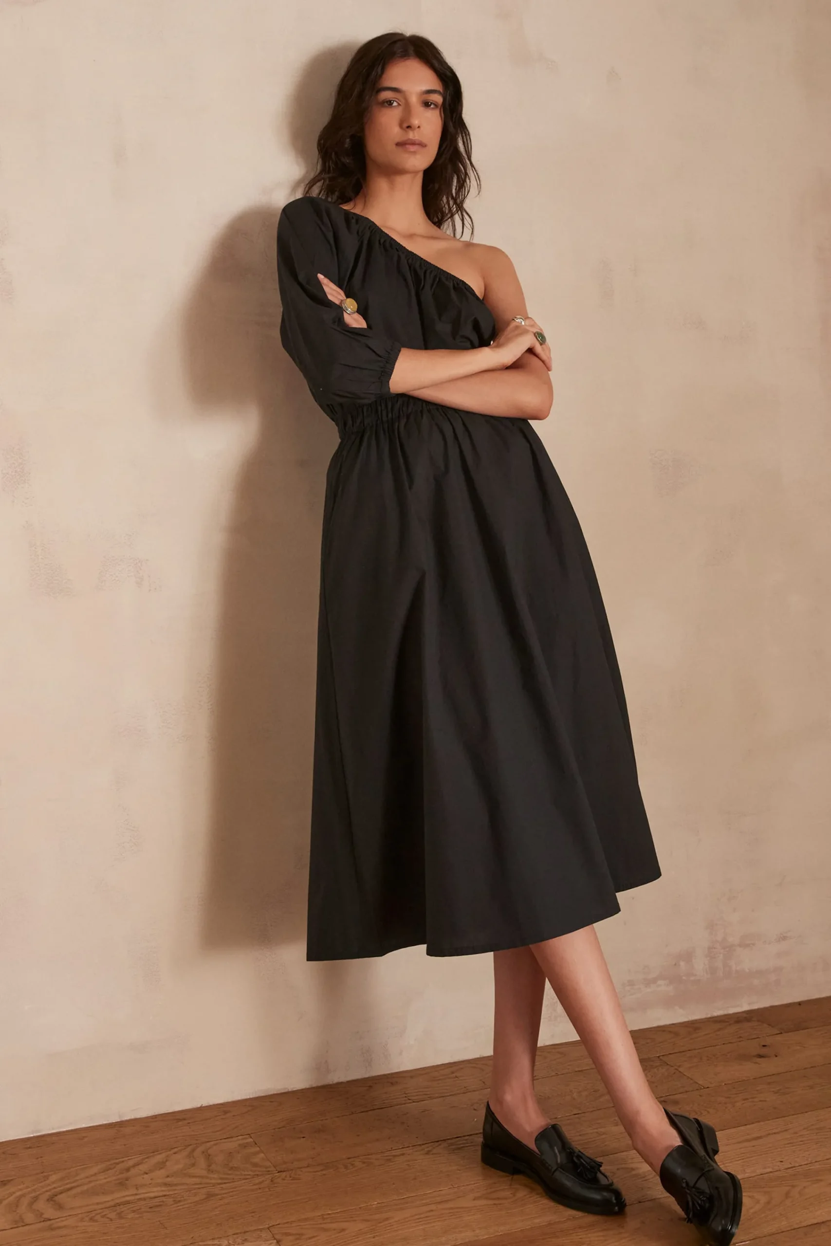 Maison 123 Jupes Longues Et Midi|Jupes Noires>Jupe BRUNE NOIR