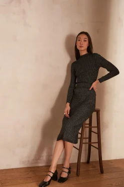 Maison 123 Jupes Longues Et Midi|Jupes Noires><noscript><img width=