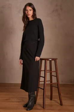 Maison 123 Jupes Longues Et Midi|Jupes Noires><noscript><img width=