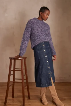 Maison 123 Jupes Longues Et Midi|Jupes En Jean><noscript><img width=