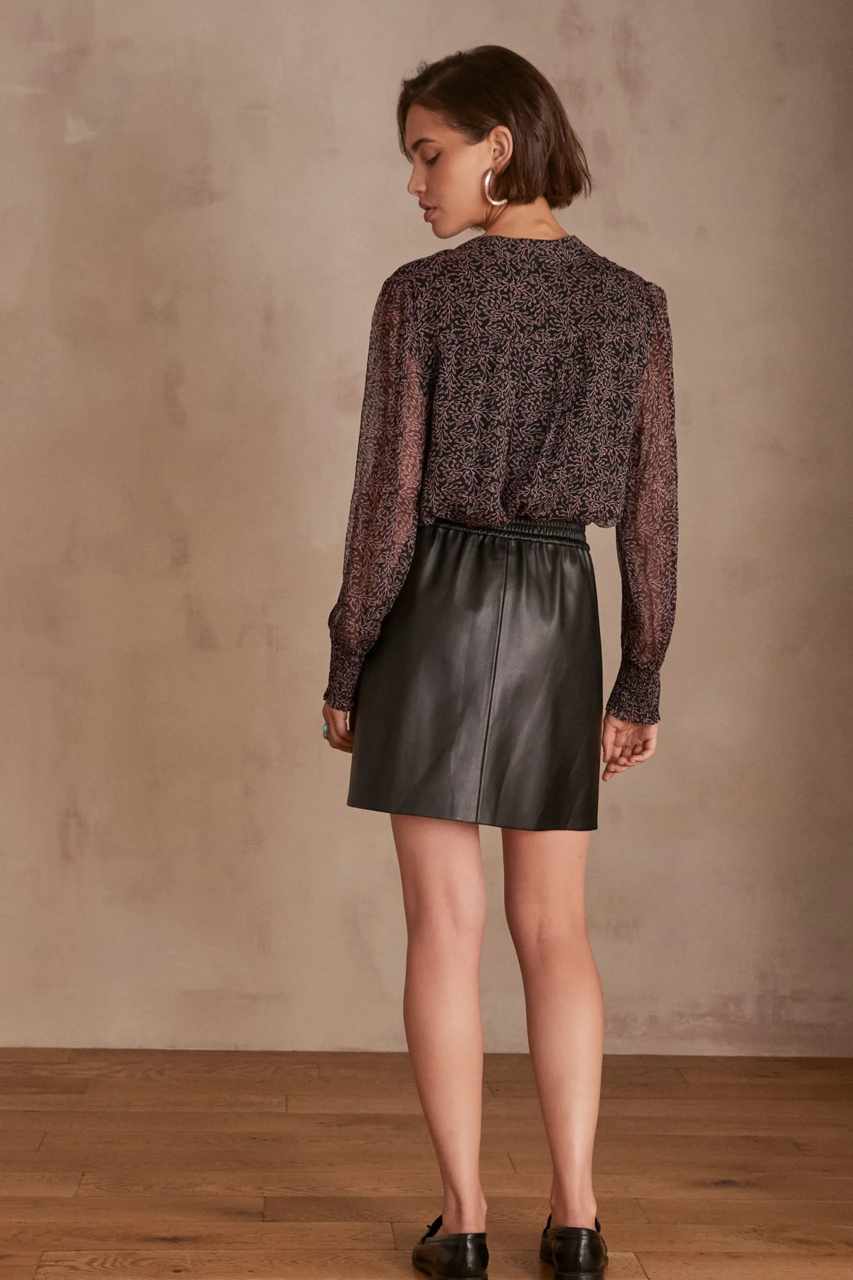 Maison 123 Jupes Longues Et Midi|Jupes Noires>Jupe EVY NOIR