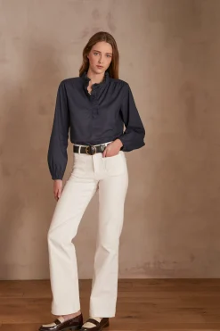 Maison 123 Jeans Flare Et Bootcut|Jeans Blancs><noscript><img width=