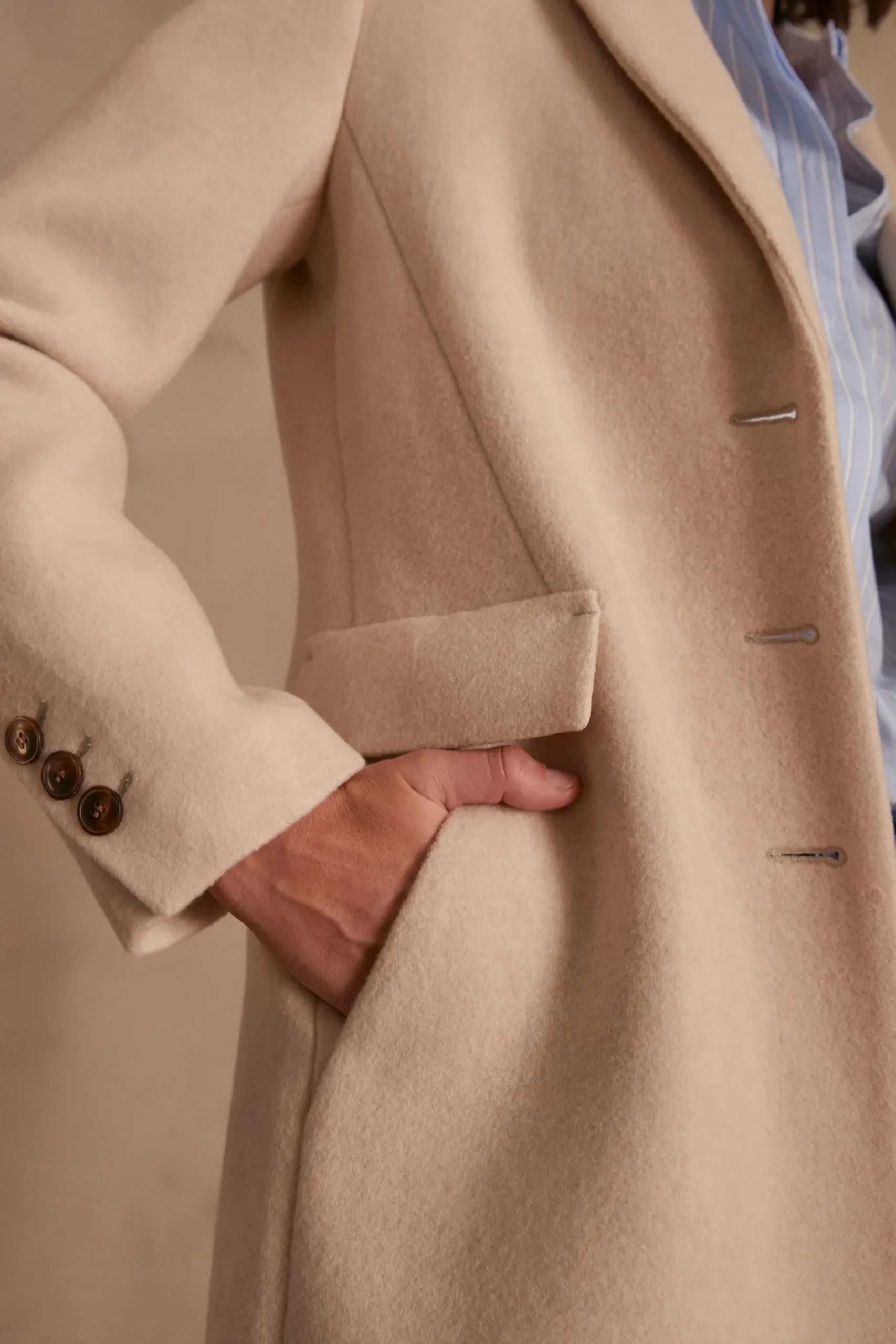 Maison 123 Manteaux Longs|Manteaux En Laine>Manteau en laine ANABELLE BIS NATUREL