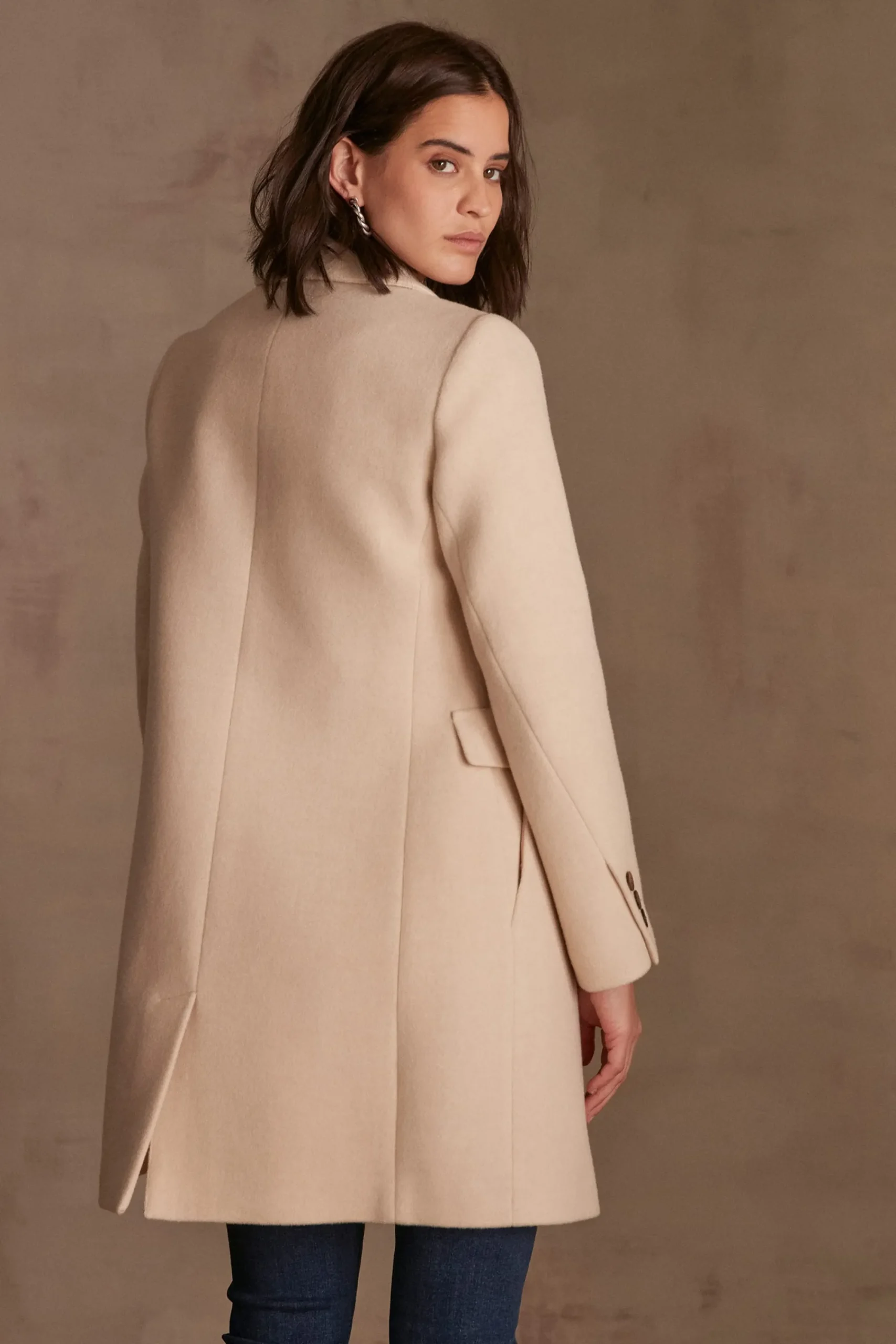 Maison 123 Manteaux Longs|Manteaux En Laine>Manteau en laine ANABELLE BIS NATUREL