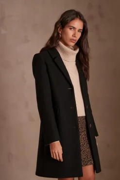 Maison 123 Manteaux Longs|Manteaux En Laine>Manteau ANABELLE NOIR