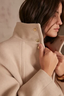 Maison 123 Manteaux Longs|Manteaux Courts>Manteau en laine ALPHA NATUREL