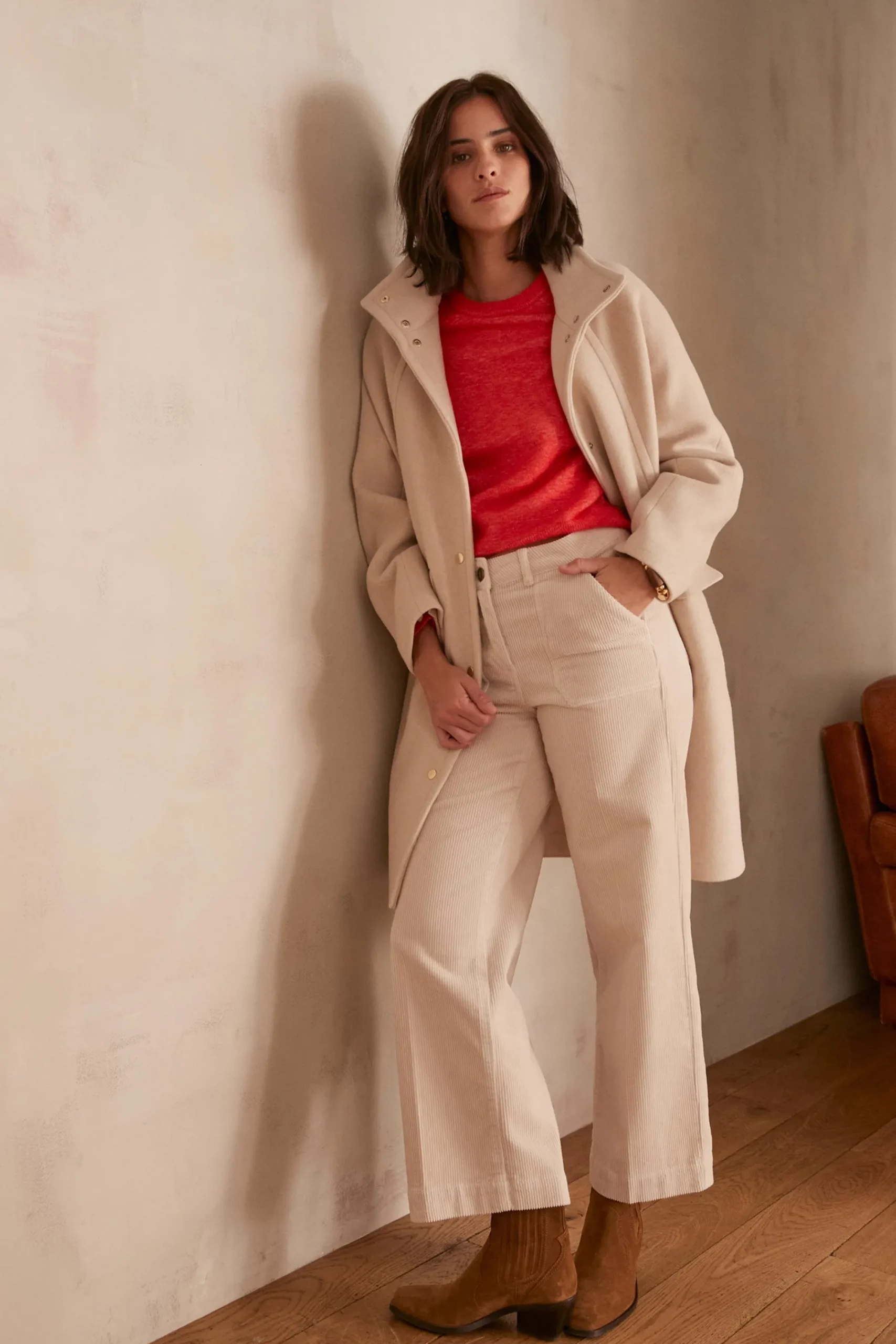 Maison 123 Manteaux Longs|Manteaux Courts>Manteau en laine ALPHA NATUREL