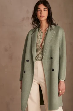 Maison 123 Manteaux Longs|Manteaux En Laine>Manteau LINA FEUILLE