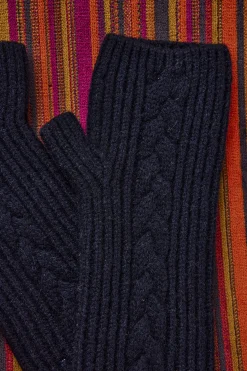 Maison 123 Gants>Mitaines en laine ANA BIS NOIR